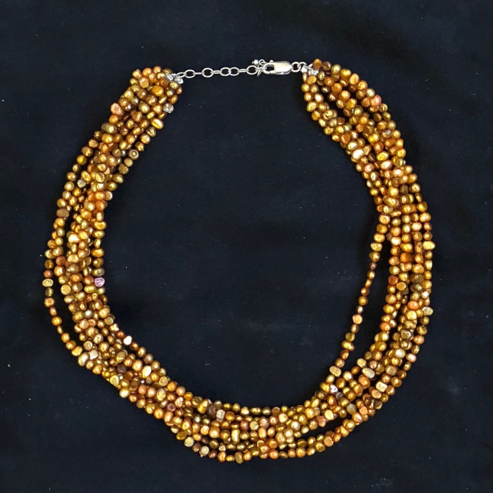 Silpada copper pearl necklace